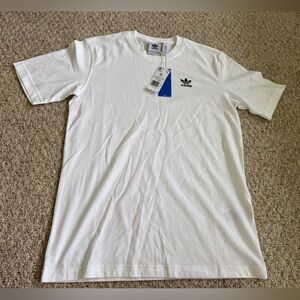 Men’s Adidas Essentials Crew Neck Short Sleeve T-Shirt White IZ2098-A New